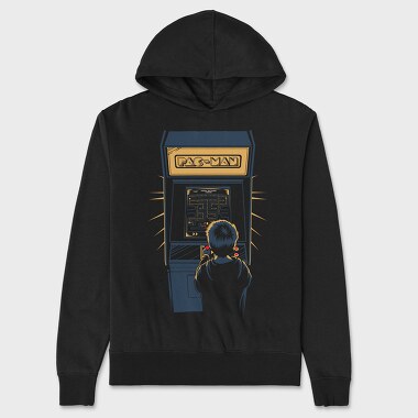 Retro Gaming Pac Man Game, Unisex Men's Hoodie