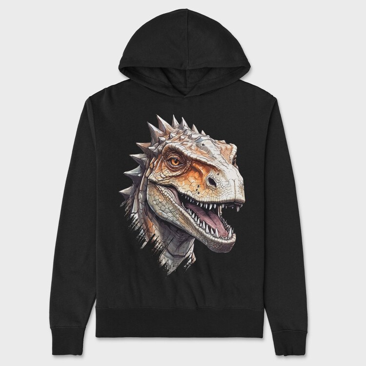 Dinosaur Hea, Unisex Men's Hoodie