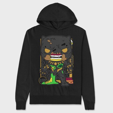 Funko Marvel Zombies Black Panther, Unisex Men's Hoodie
