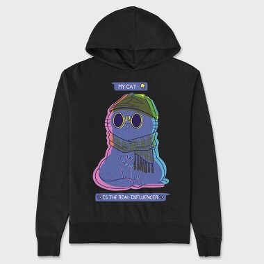 Influencer Cat, Unisex Men's Hoodie