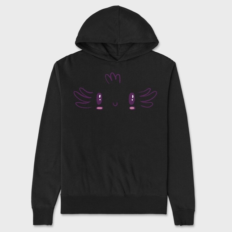 Axolotl Face, Unisex Men's Hoodie