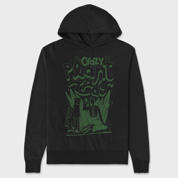Crazy Plant Lady, Unisex Men's Hoodie