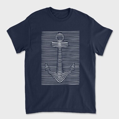 3D Illusion Anchor, Unisex Men's T-Shirt