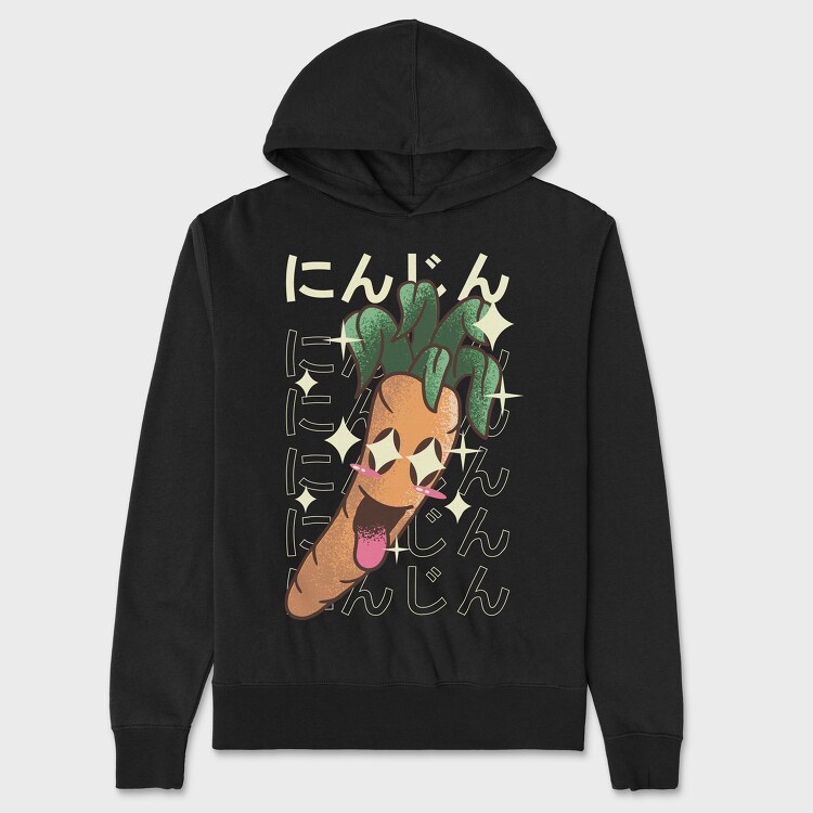carrot crazy kawaii, Unisex Men's Hoodie