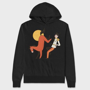 Horse Kicking Prince, Unisex Men's Hoodie