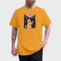 Starry Night Cat, Unisex Men's T-Shirt