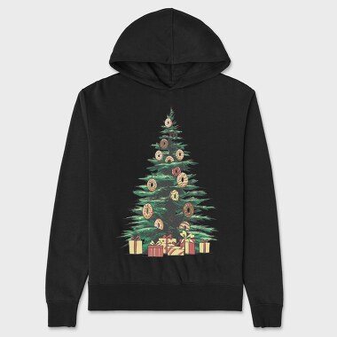 Christmas Tree Donuts, Unisex Men's Hoodie