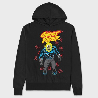 Ghost Rider 8, Unisex Men's Hoodie