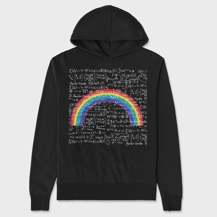 Maths Rainbow, Unisex Men's Hoodie