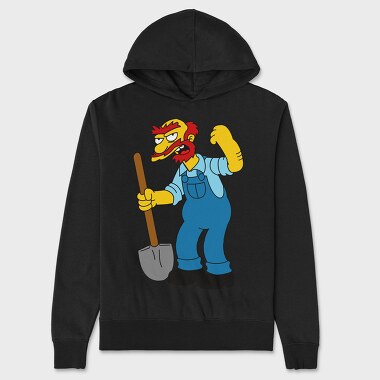 Groundskeeper Willie, Unisex Men's Hoodie