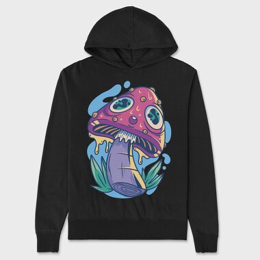 Trippy Mushroom, Unisex Men's Hoodie