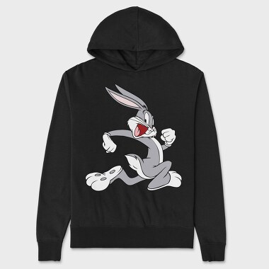 Cartoon Retro Bugs Bunny 1, Unisex Men's Hoodie