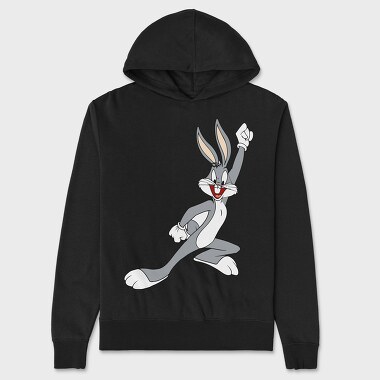 Unisex Men's Hoodie, Cartoon Retro Bugs Bunny 3