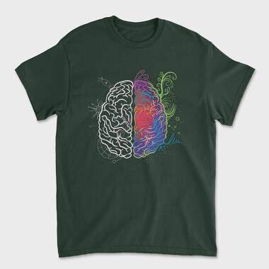 Унисекс Мъжка Тениска, Brain Leftand Right