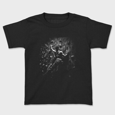 Man Climbing Wall, Kids' T-Shirt