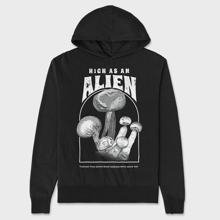 High as an Alien, Унисекс Мъжко Суичър