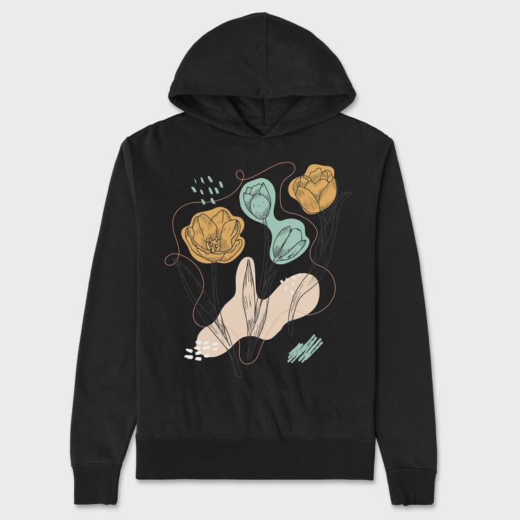 Tulips, Unisex Men's Hoodie