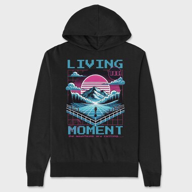 Hiking Vaporwave, Unisex Men's Hoodie