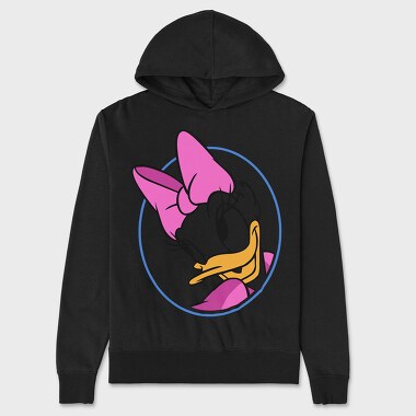 Cartoon Retro Daisy Duck 1, Unisex Men's Hoodie