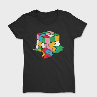 Melting Rubiks Cube, Дамска Тениска