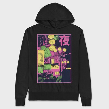 City Halftone, Unisex Men's Hoodie