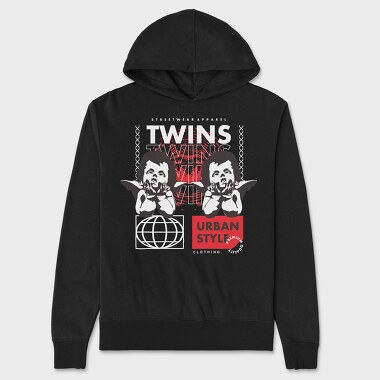 Twins 2, Unisex Men's Hoodie