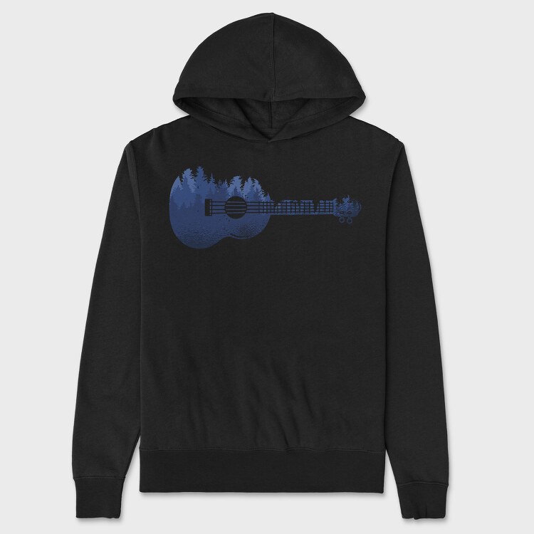 Ukulele Landscape, Unisex Men's Hoodie