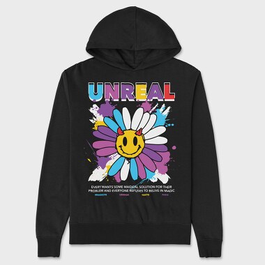 Unreal 1, Unisex Men's Hoodie