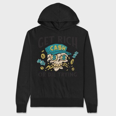 Skull Rich, Unisex Men's Hoodie