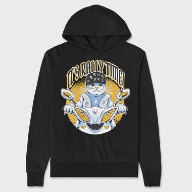 Its Rally Time Cat, Unisex Men's Hoodie