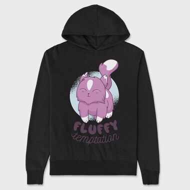 Fluffy Cat, Unisex Men's Hoodie
