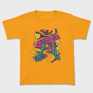 Road Mushroom, Kids' T-Shirt
