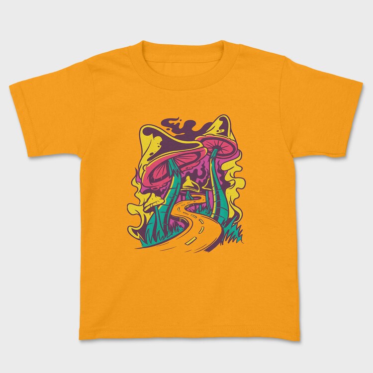 Road Mushroom, Kids' T-Shirt