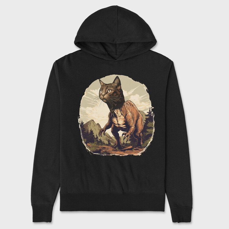 Tyrannosaurus Cat, Унисекс Мъжко Суичър