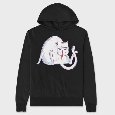 Liking Cat, Unisex Men's Hoodie