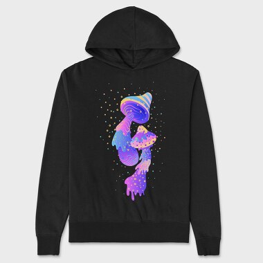 Psychedelics Mushrooms, Unisex Men's Hoodie