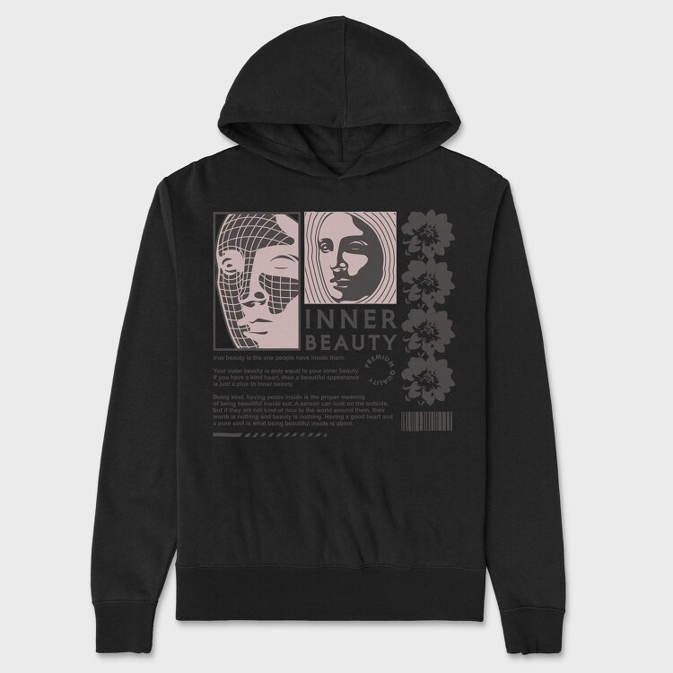 Inner Beauty 1, Unisex Men's Hoodie