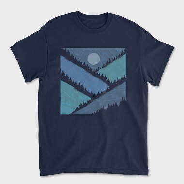 Geometric Mountains, Unisex Men's T-Shirt