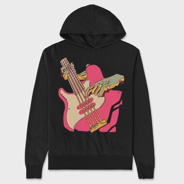 Bass Guitar, Unisex Men's Hoodie