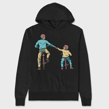 Father And Son Bikes, Unisex Men's Hoodie