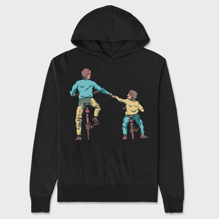 Father And Son Bikes, Unisex Men's Hoodie