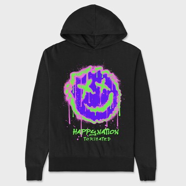 Unisex Men's Hoodie, Smile Face
