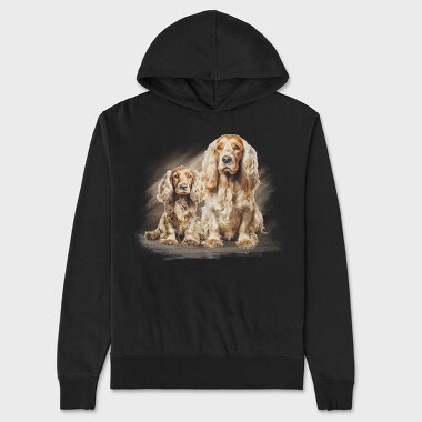 Cocker Dog, Unisex Men's Hoodie