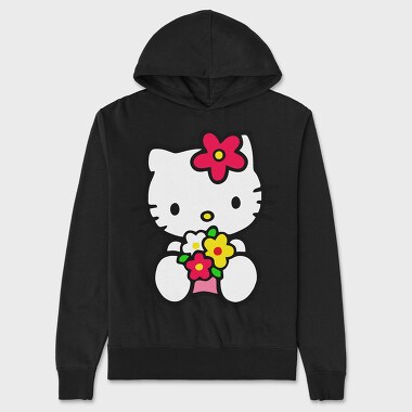 Cartoon Retro Hello Kitty 4, Unisex Men's Hoodie