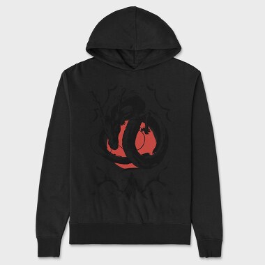Japanese Samurai Dragon, Unisex Men's Hoodie