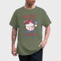 Skull With Mushrooms and Flowers, Women's T-Shirt