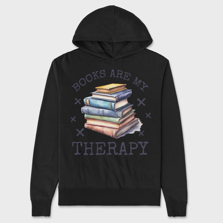 Books Are My Therapy, Унисекс Мъжко Суичър