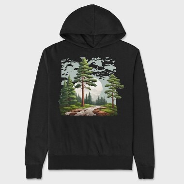 Forest Hiking, Unisex Men's Hoodie