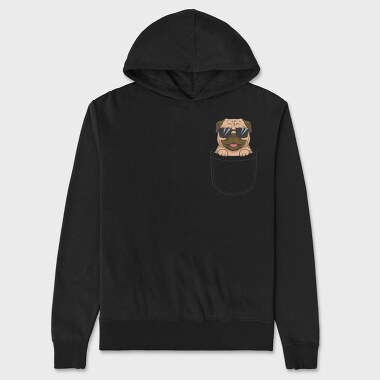 Dog in a Pocket, Unisex Men's Hoodie
