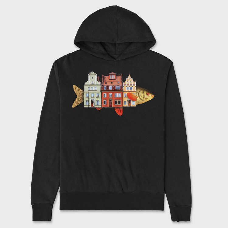 House Animal Fish, Unisex Men's Hoodie
